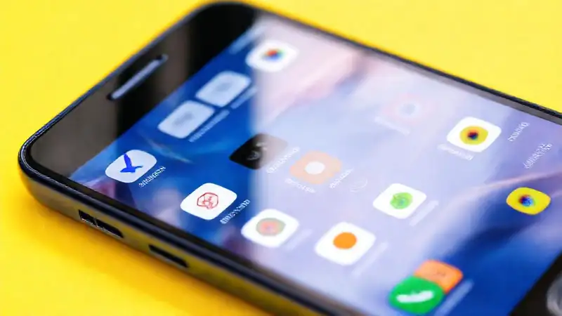 Un smartphone moderno y colorido