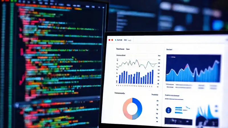 Interfaz técnica informativa y colorida
