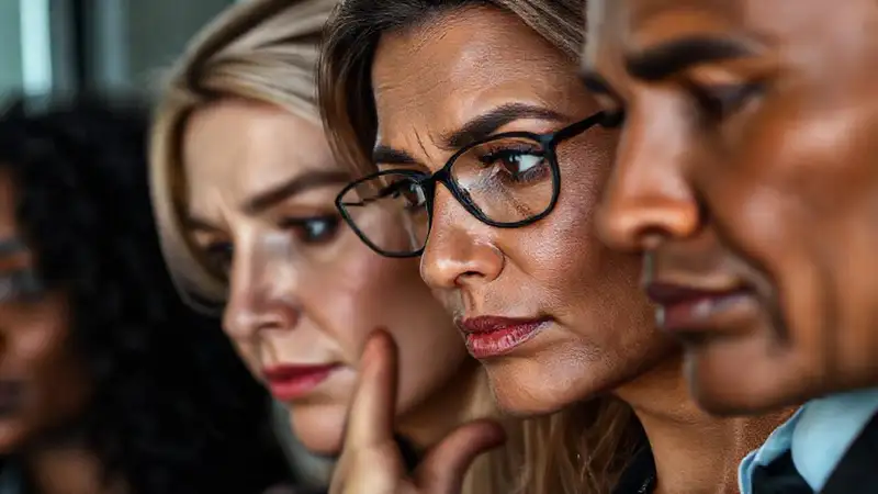 Rostros diversos, quietud y resolución profesional