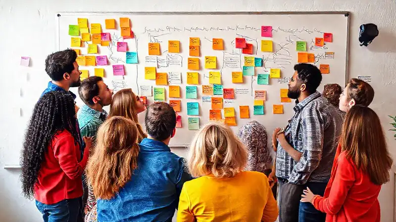 Un grupo diverso genera ideas creativas