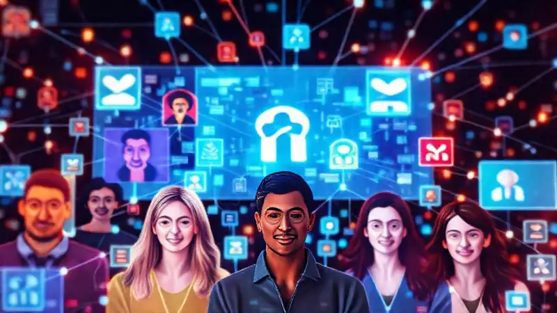 La tecnología conecta mundos digitales vibrantes