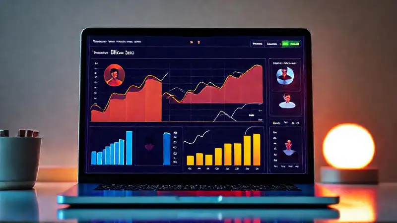 Un panel de análisis web brillante