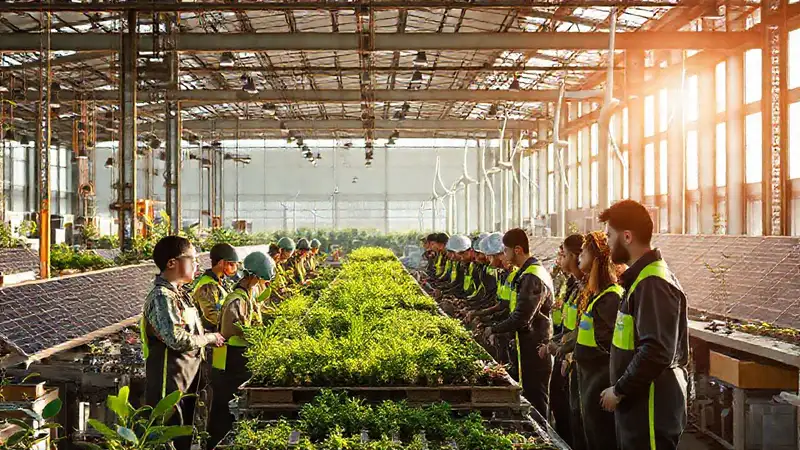 Una fábrica moderna impulsa un futuro sostenible
