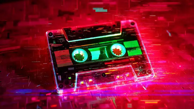 Cassettes digitales evocan recuerdos fragmentados y vibrantes
