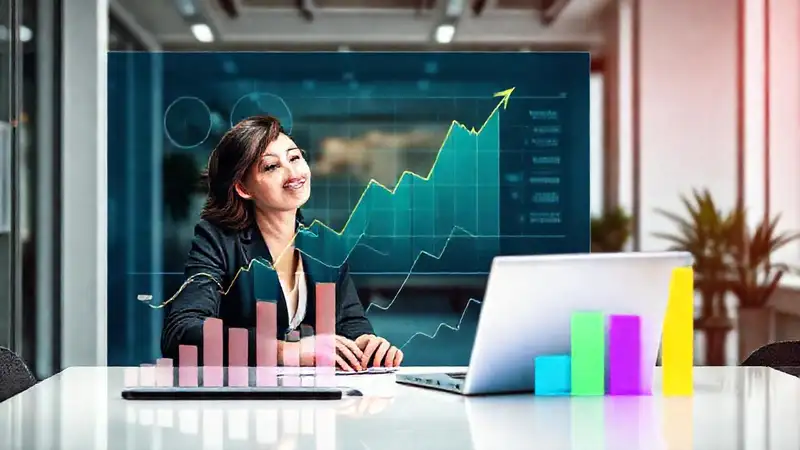 Éxito visualizado en estrategia moderna