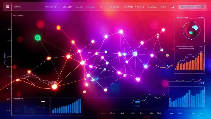 Visualización de datos moderna y vibrante
