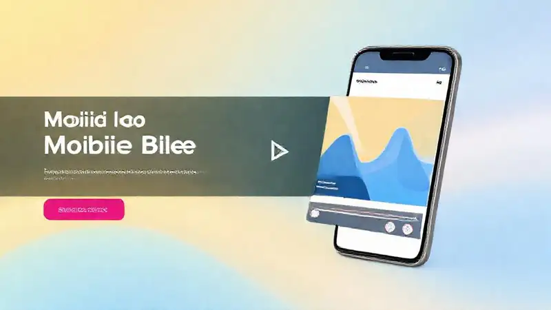 Mockup de blog móvil vibrante y moderno