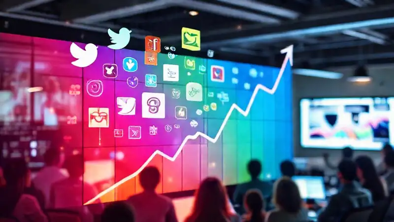 Redes sociales vibrantes impulsan éxito digital