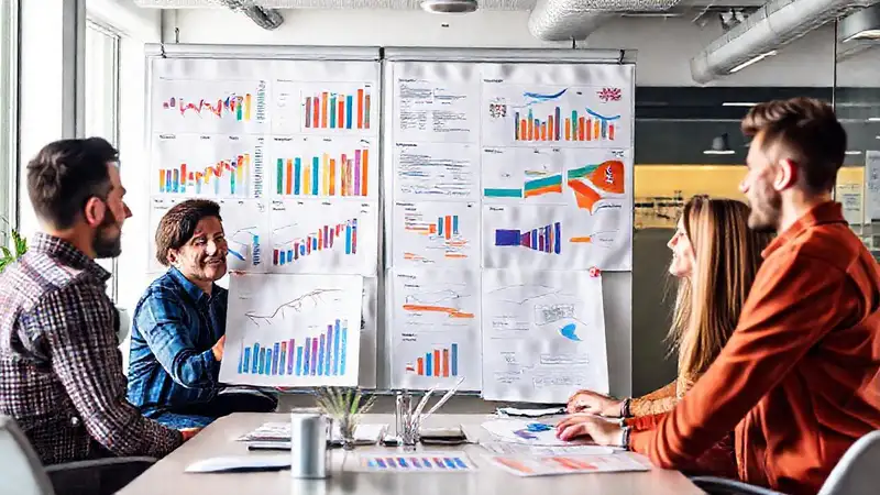 El equipo analiza datos estratégicamente