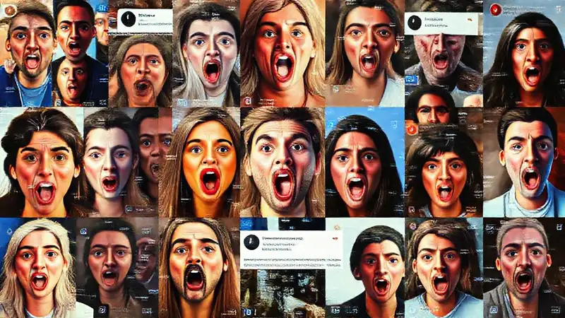 Redes sociales muestran caos digital vibrante