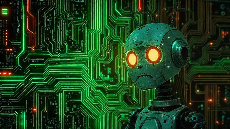 Un robot se enfrenta a la evolución digital