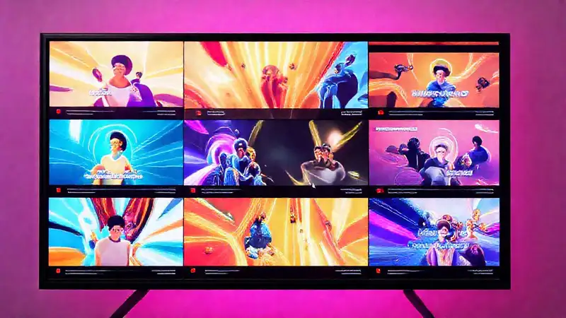 Pantalla dinámica con imágenes vibrantes y atractivas