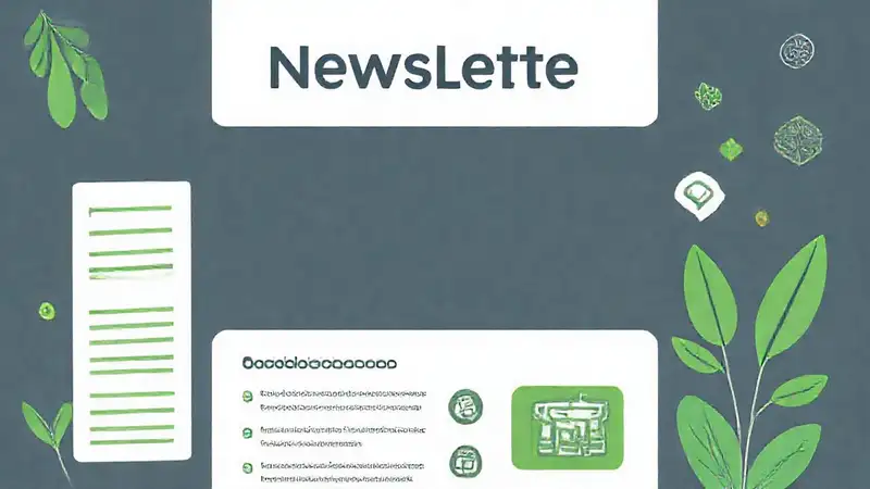 Una newsletter digital moderna y atractiva