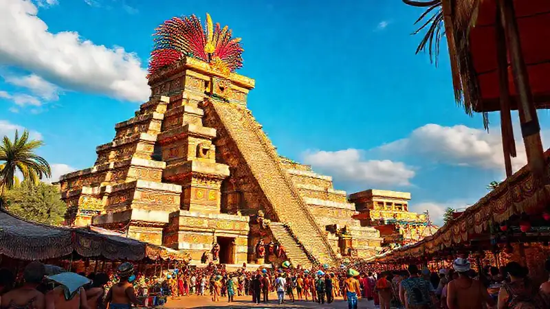 El templo azteca irradiaba riqueza cultural