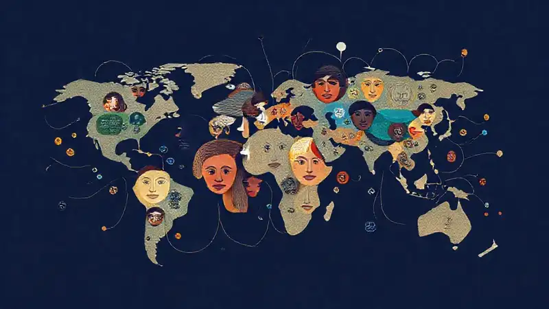 Un mapa global refleja diversas culturas