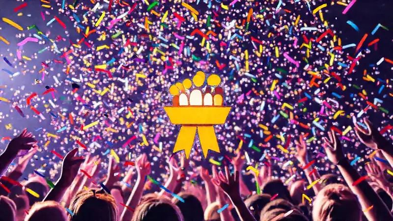 Una celebración digital vibrante y alegre