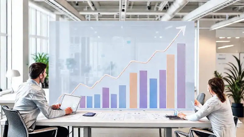 El equipo exitoso impulsa una tendencia positiva
