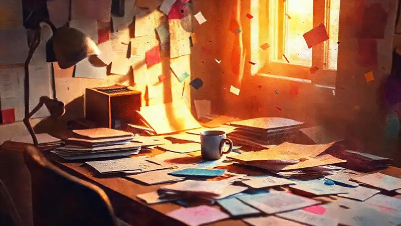 Un escritorio creativo inspira en calma
