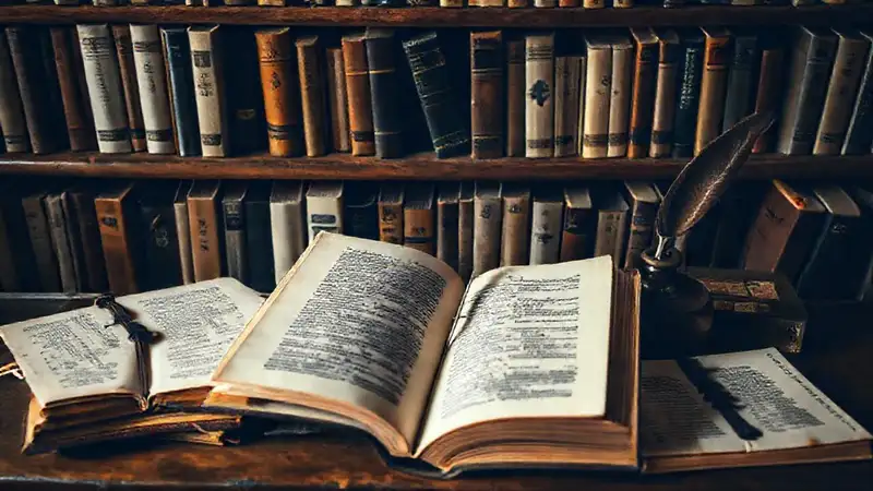 Un rincón creativo de escritura clásica