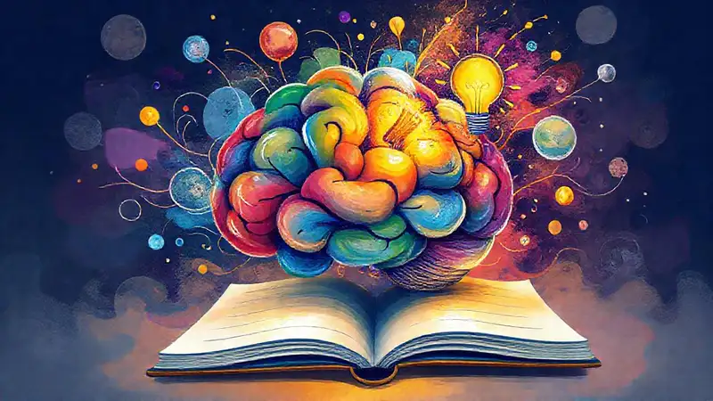 El cerebro creativo ilumina ideas brillantes
