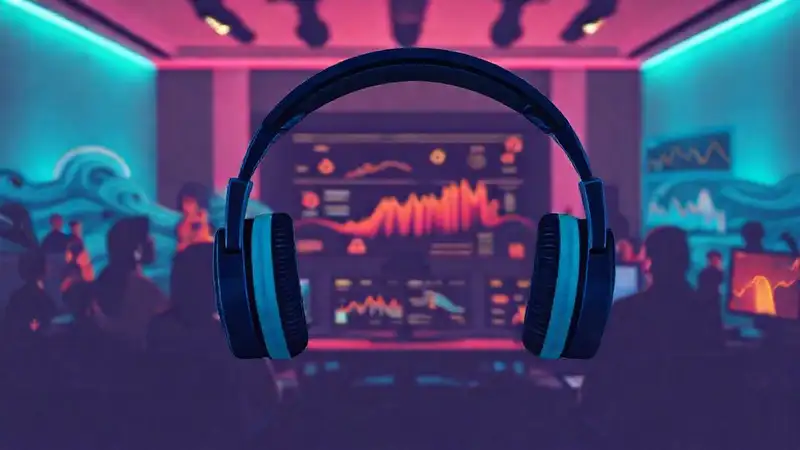 Podcast colaborativo en estudio moderno