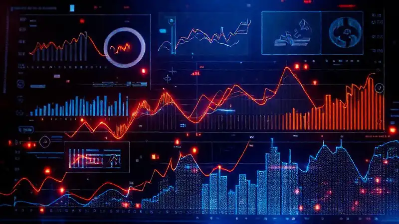 Visualizaciones de datos futuristas y dinámicas