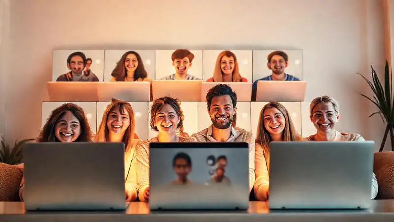 Una comunidad virtual cálida y acogedora