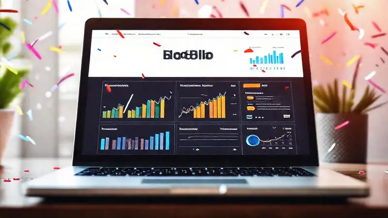 Interfaz brillante analiza datos con alegría