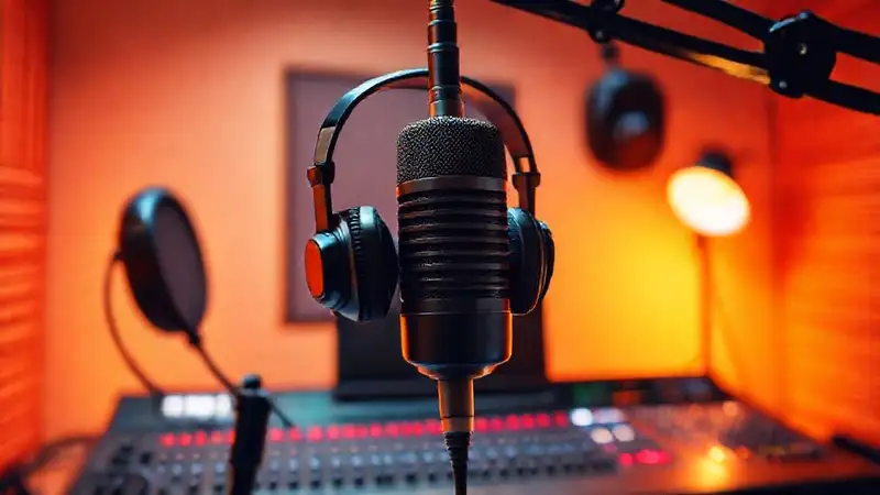Estudio de podcast profesional