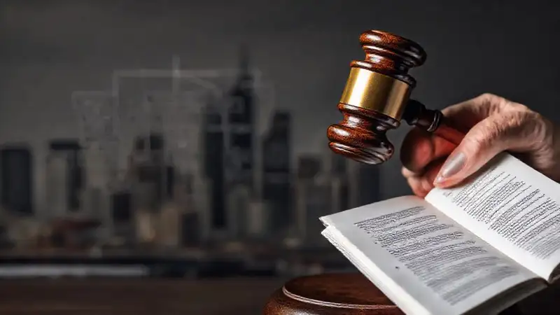 Un abogado analiza documentos legales serios