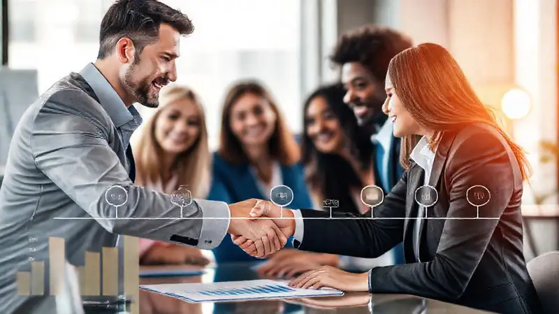 Equipo diverso discute estrategia profesionalmente