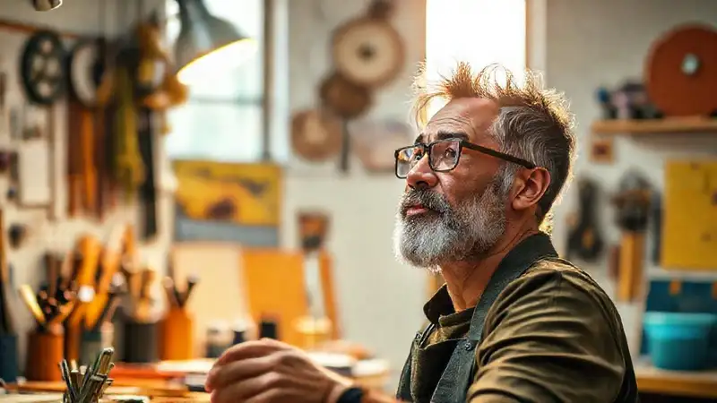 El artista inspira con vitalidad creativa